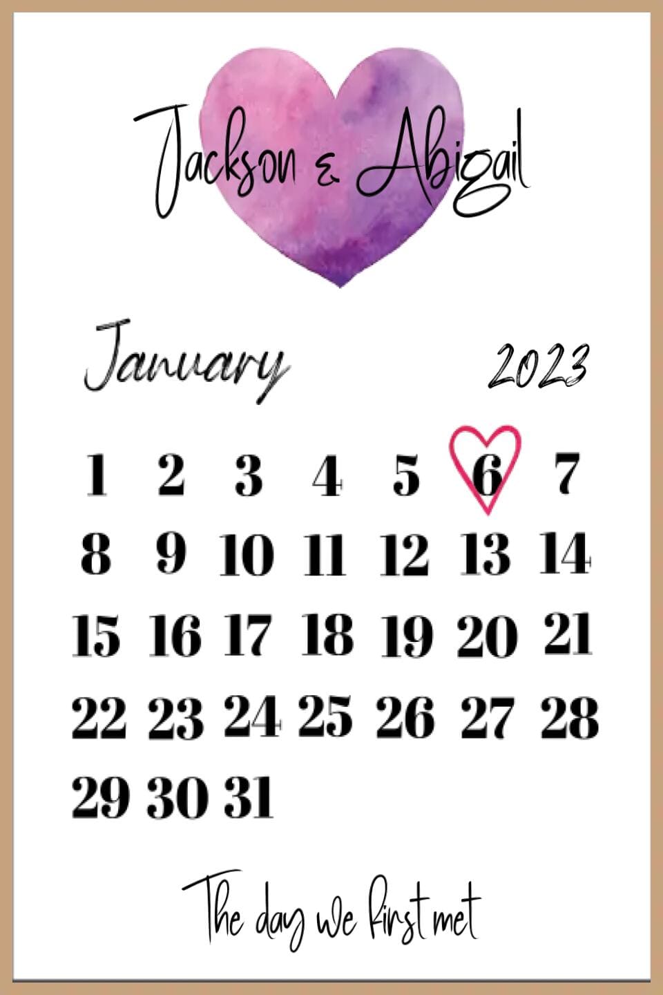 The Day We First... Framed Print